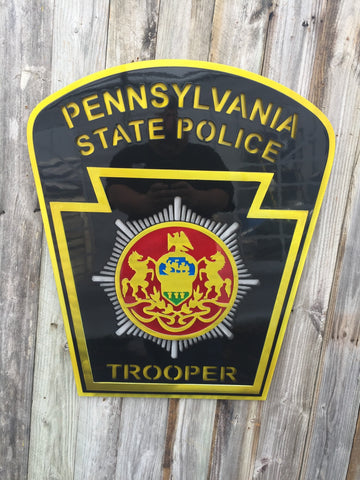 Pennsylvania State Trooper Police Badge-advanced-metal-art.myshopify.com